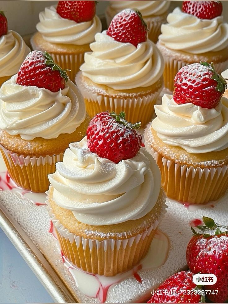 Cupcakes de Fresa